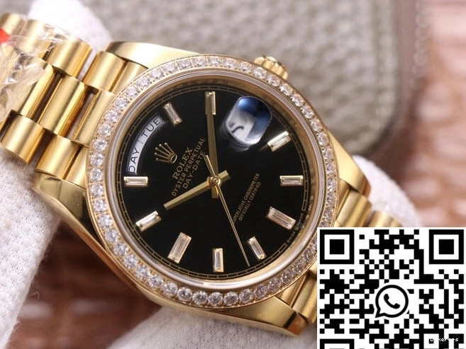 969 Factory Dial Rolex Yellow Gold Black M228348RBR-0001 Day-Date EW Supportive 0811